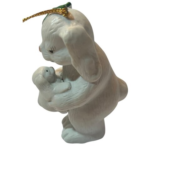 S/3 Vintage Mother Love Ornament Set By House Of Lloyd 1990 - Bear & Bunny Figur - Picture 6 of 9